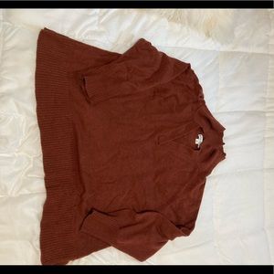 Burnt orange v neck sweater